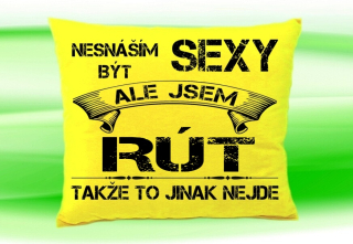 Polštář se jménem RÚT Žlutý