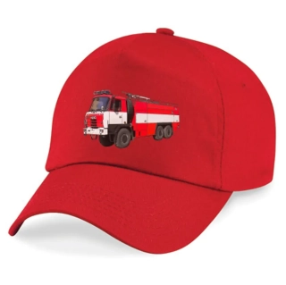 Dětská kšiltovka hasiči  červená hasičské auto 815