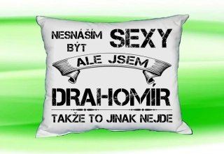 Moon River DRAHOMÍR polštářek se jménem velikost 30x40 cm