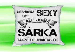 Polštář se jménem ŠÁRKA Bilý