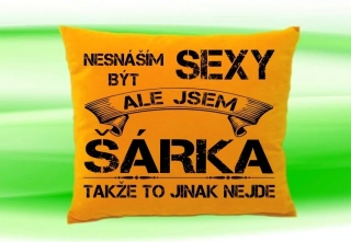 Polštář se jménem ŠÁRKA  Medový