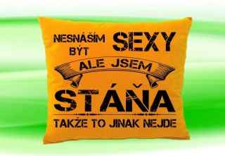 Polštář se jménem STÁŇA   Medový