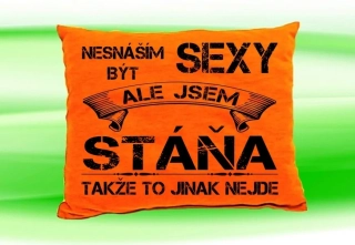 Polštář se jménem STÁŇA   Oranžový