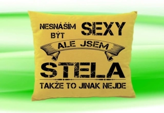 Polštář se jménem STELA   Béžový