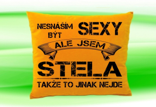 Polštář se jménem STELA   Medový