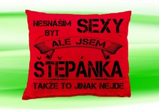 Polštář se jménem ŠTĚPÁNKA    
