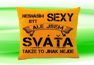 Polštář se jménem SVÁŤA  Medový
