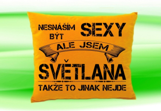 Polštář se jménem SVĚTLANA  Medový
