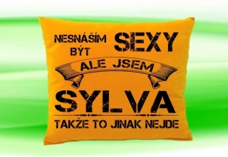 Polštář se jménem SYLVA  Medový