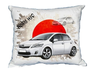 Polštářek s osobním autem Toyota Auris HSD 