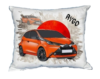 Polštářek s osobním autem Toyota Aygo 