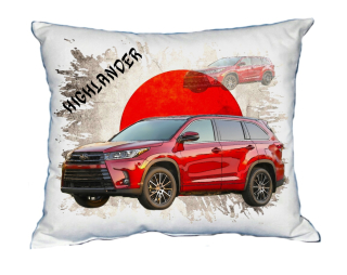 Polštářek s osobním autem Toyota Highlander 2017 