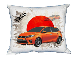 Polštářek s osobním autem Toyota Yaris II. 