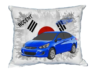 Polštářek s osobním autem Hyundai Accent 