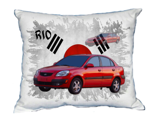 Polštářek s osobním autem Kia Rio sedan 