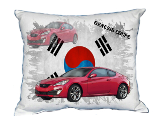 Polštářek s osobním autem Hyundai Genesis Coupe  