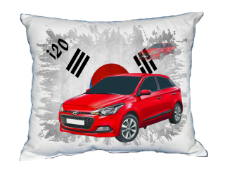Polštářek s osobním autem Hyundai i20 