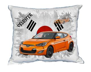 Polštářek s osobním autem Hyundai Veloster 