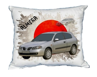 Polštářek s osobním autem Nissan Almera 