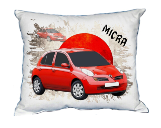 Polštářek s osobním autem Nissan Micra II. 