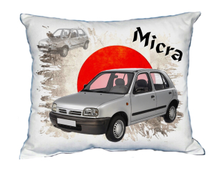 Polštářek s osobním autem Nissan Micra III. 