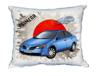 Polštářek s osobním autem Nissan Primera 
