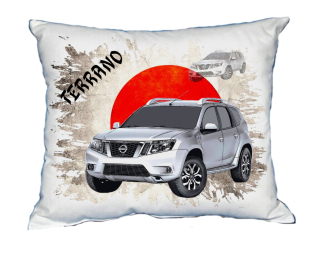 Polštářek s osobním autem Nissan Terrano 