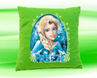 Ledové království polštář zelený