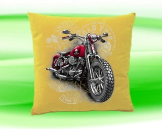 Polštářek s motorkou béžový