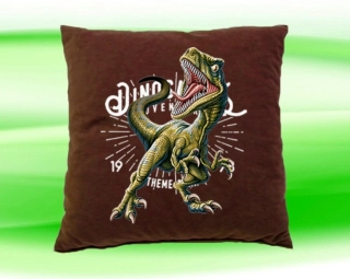 Polštářek Tyrannosaurus rex čokoládový