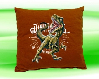 Polštářek Tyrannosaurus rex hnědý