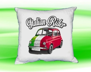 Polštářek FIAT 500 bílý