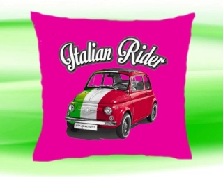 Polštářek FIAT 500 růžový