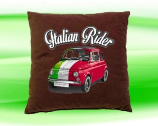 Polštářek FIAT 500 čokoládový