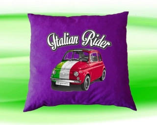 Polštářek FIAT 500 fialový