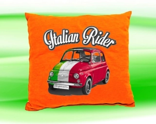 Polštářek FIAT 500 oranžový