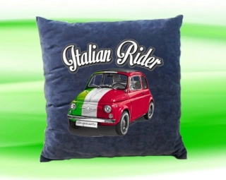 Polštářek FIAT 500 šedý