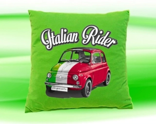 Polštářek FIAT 500 zelený