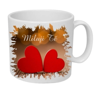 Moon River hrnek Svatý Valentýn dvě srdce obsah 330 ml