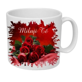 Moon River hrnek Svatý Valentýn Miluji tě a růže obsah 330 ml