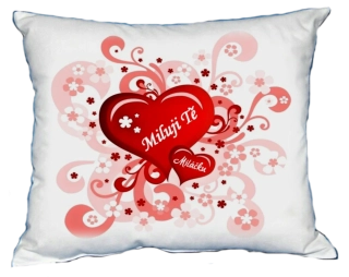 Moon River polštář Svatý Valentýn Miluji Tě miláčku 30x40 cm