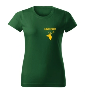 Moon River Lovu Zdar dámské tričko pro myslivce lahvově zelené 