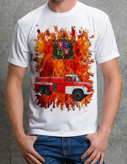 tričko hasičské auto České výroby 138 CAS 32