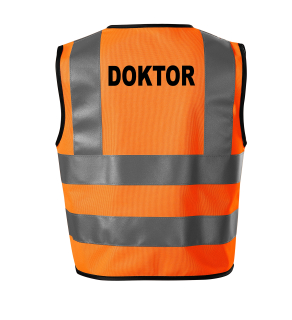 Moon River Doktor reflexní vesta oranžová velikost M 