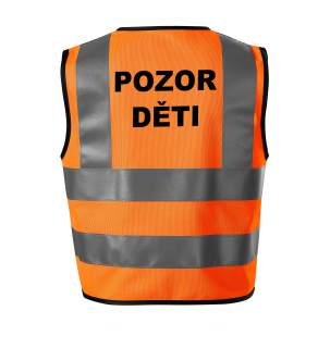 Moon River POZOR DĚTI reflexní vesta oranžová velikost M 