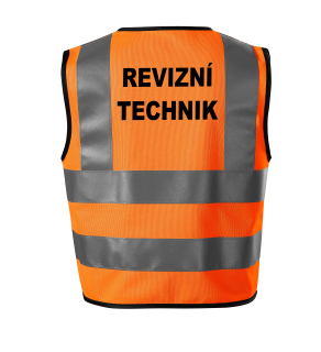 Moon River REVIZNÍ TECHNIK reflexní vesta oranžová velikost M 
