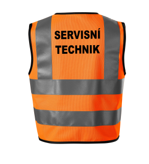 Moon River SERVISNÍ TECHNIK reflexní vesta oranžová velikost 2XL