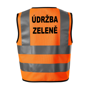 Moon River ÚDRŽBA ZELENĚ reflexní vesta oranžová velikost M 