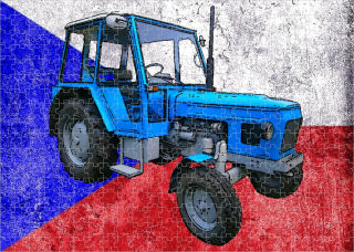 Moon River ZETOR 6911 puzzle s traktorem 120 dílků