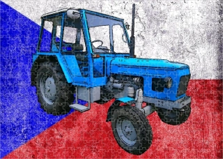Moon River ZETOR 6911 puzzle s traktorem 300 dílků